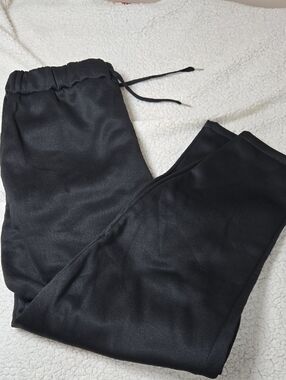 Men's Black Drawstring Jogger Pants